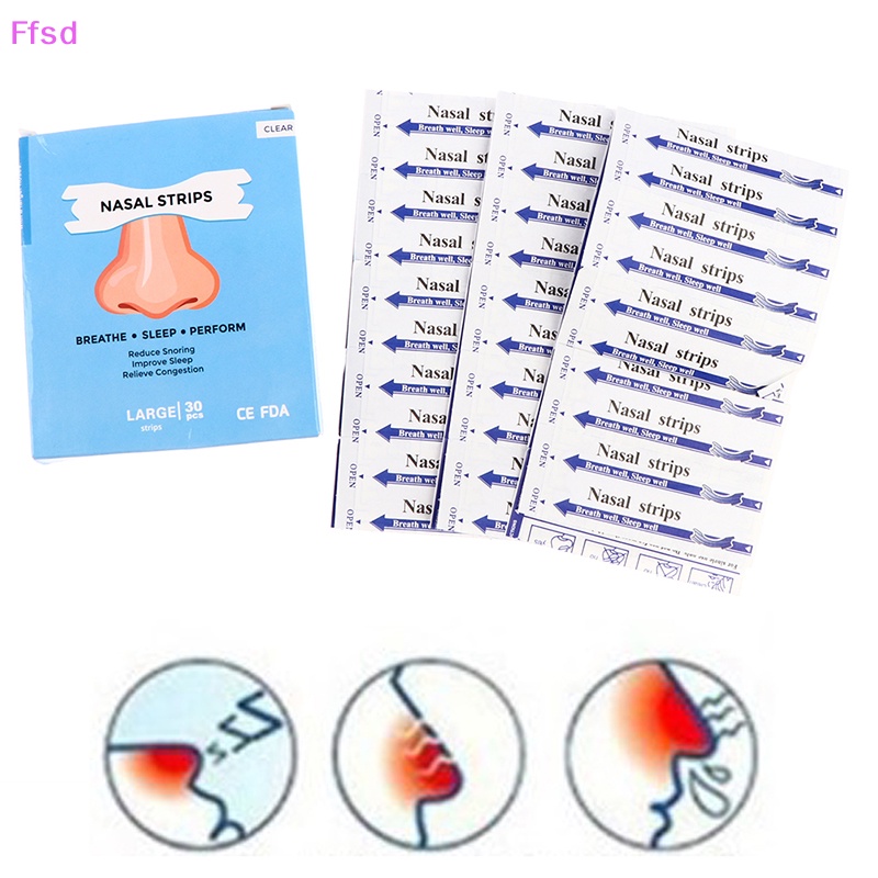 Bộ 30 Miếng Dán Mũi Chống Ngáy Khi Ngủ Tiện Dụng