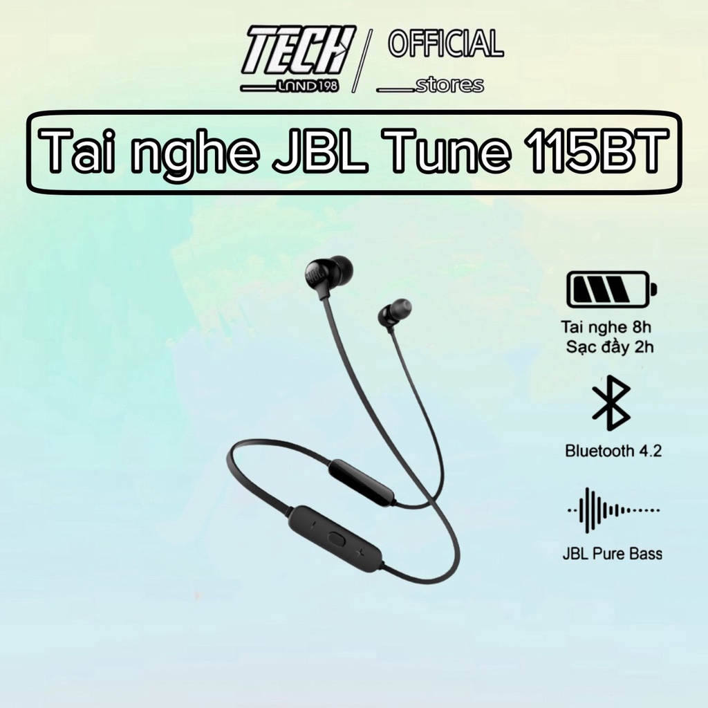 Tai nghe Bluetooth JBL Tune 115BT - Hàng Chính Hãng PGI