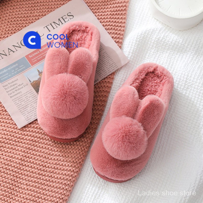 Dép bông đi trong nhà tai thỏ big size35-42