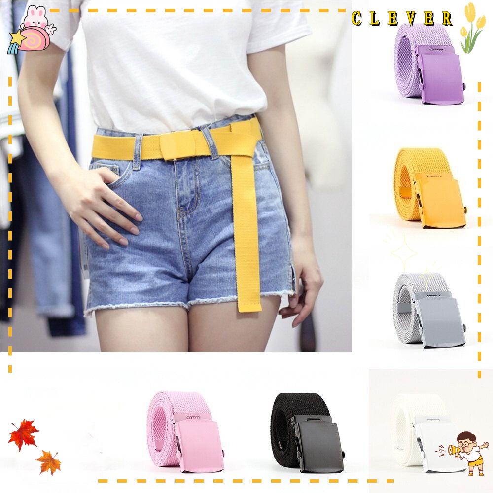 CLEVER Thắt Lưng Co Giãn Màu Sắc Đơn Giản Thời Trang Cho Nữ