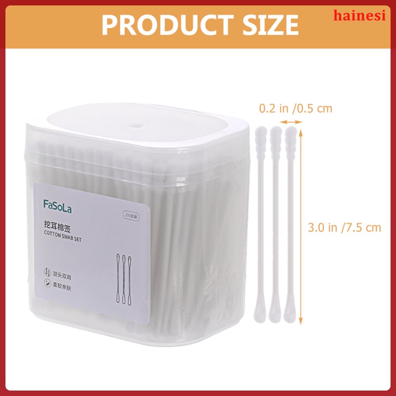 Tăm Bông Cotton Hai Đầu Nhọn Dùng Cho Trẻ Em