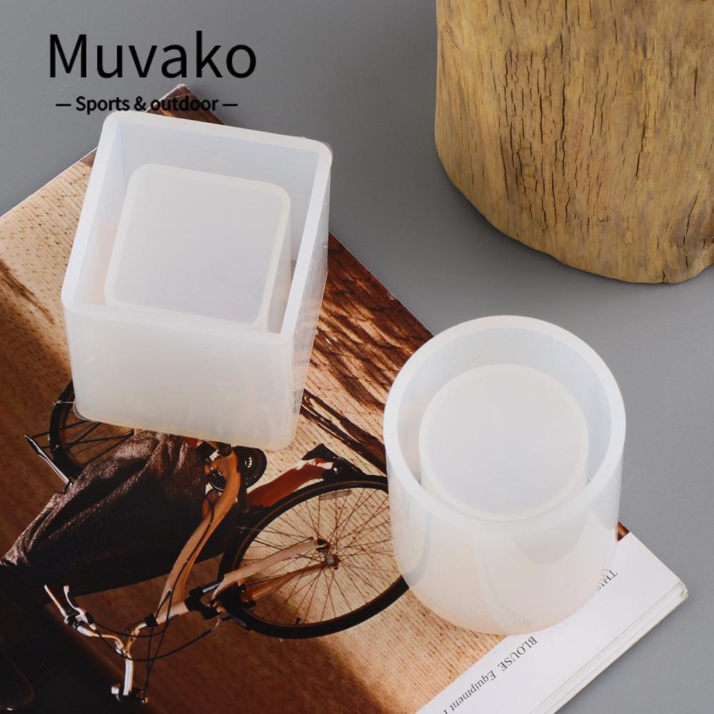 MUVAKO Khuôn Làm Giá Đỡ Bút Bằng Nhựa Epoxy UV DIY