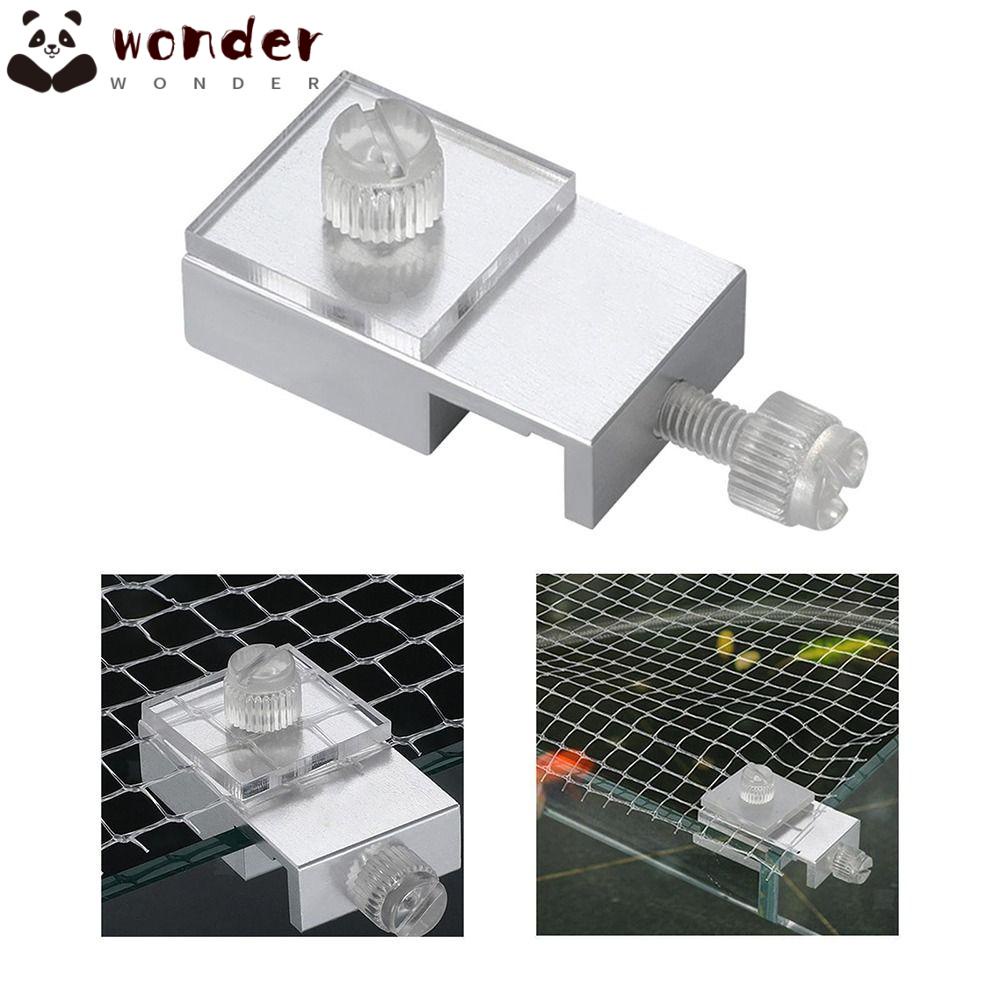 WONDER Kẹp Cố Định Màn Hình Bể Cá Hình Vuông Bằng Hợp Kim Nhôm Chống Nhảy Tiện Dụng DIY