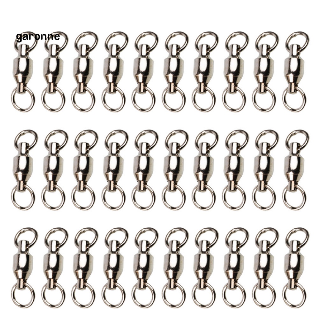 Gar Set 30 Vòng Nối Móc Câu Cá Đơn Giản Bằng Thép Không Gỉ