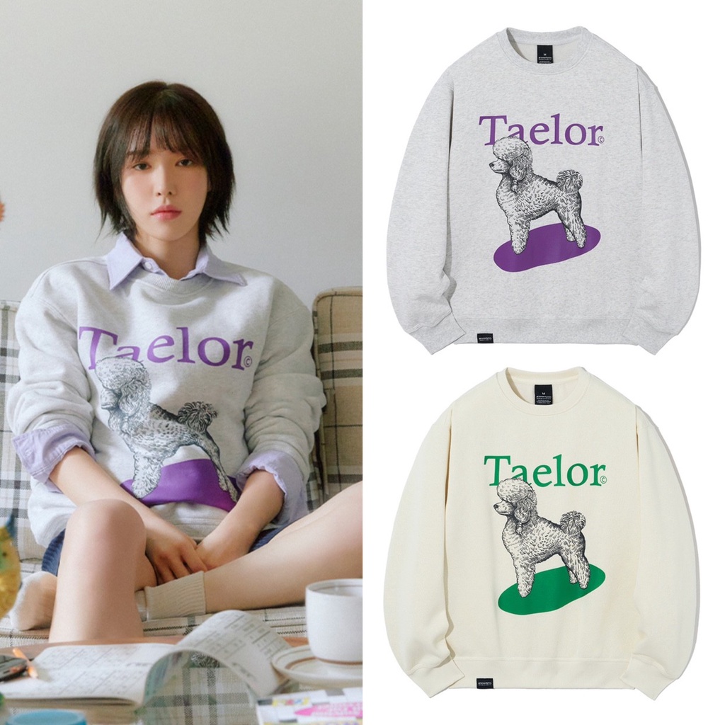 Áo Sweater Hàn Quốc Wendy Same Grooverhyme Dog Phiên Bản Hàn Quốc Cổ Tròn Không Có Lông Cho Nữ