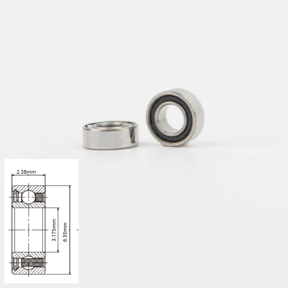 Tốc độ cao tay khoan tuabin gốm vòng bi nha khoa ruca sr144tlzn 3.175x6.35x2.38mm