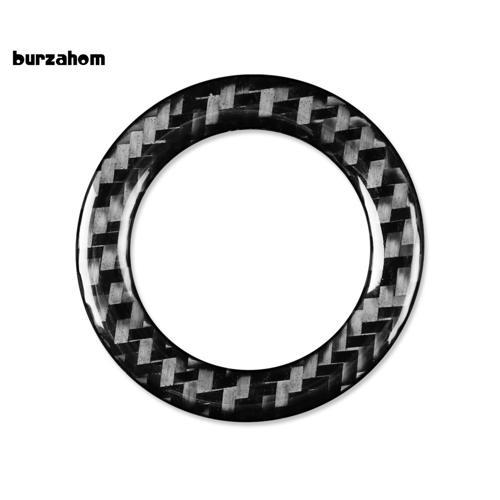 Miếng Dán Trang Trí Nút Khởi Động Xe Hơi Tự Dính Họa Tiết Sợi Carbon Cho Forester 13-19