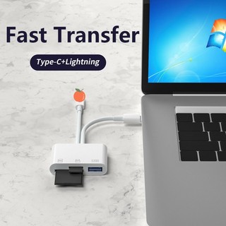 Đầu Đọc Thẻ OTG 3 Trong 1 Cho iPhone / iPad / Android