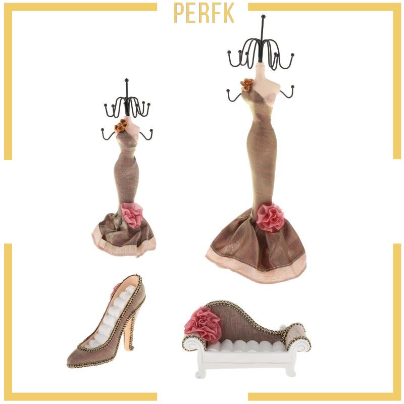 Giá Đỡ Trưng Bày Trang Sức Hình Giày Cao Gót Bằng Nhựa Resin