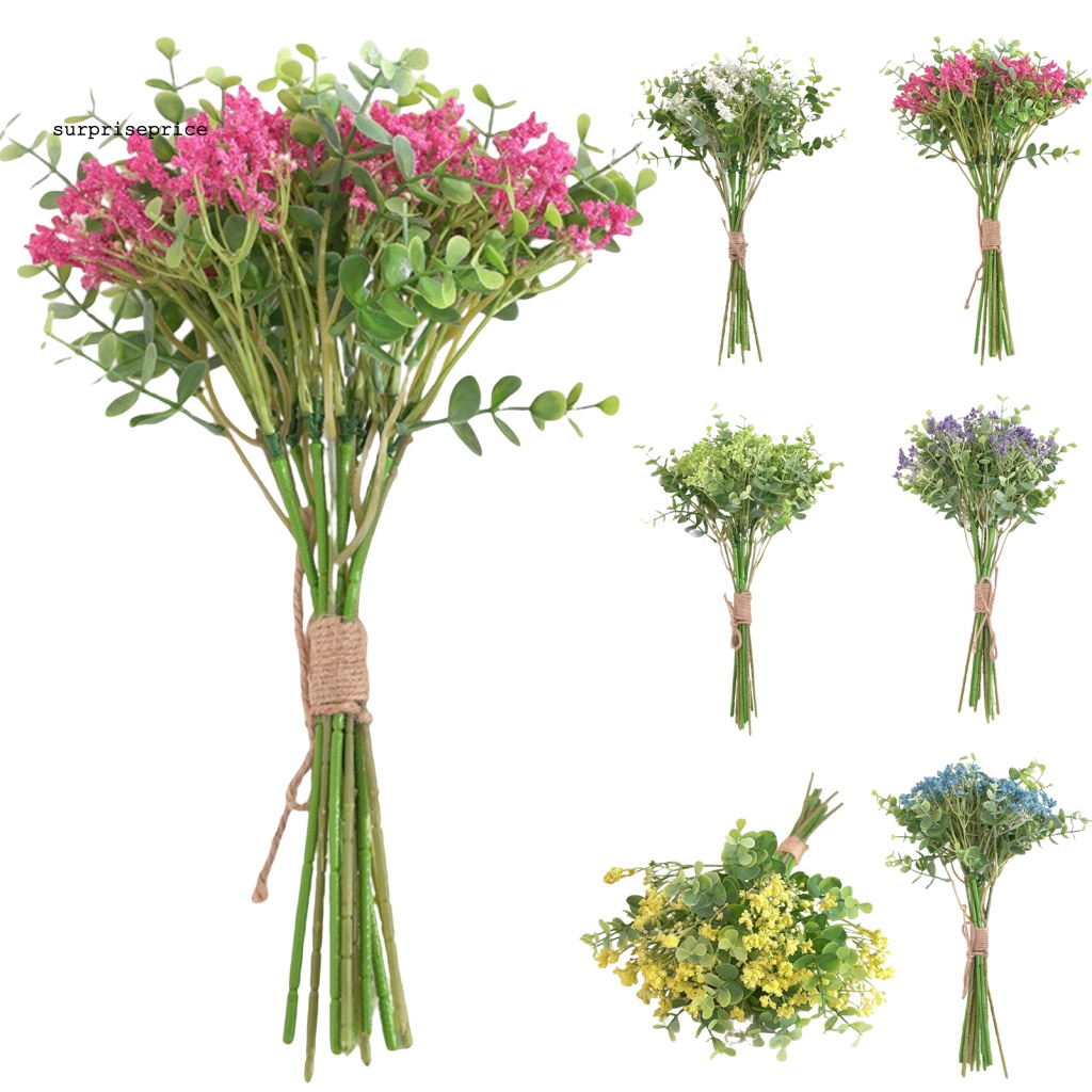 Bó Cây Bạch Đàn Giả 12 Nhánh Dùng Trang Trí Tiệc