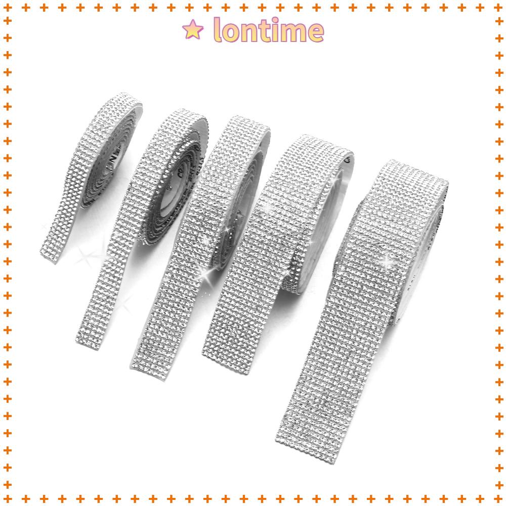 LONTIME Cuộn Băng Keo Dán Trang Trí Điện Thoại Đính Đá Nghệ Thuật Dài 1 Yard