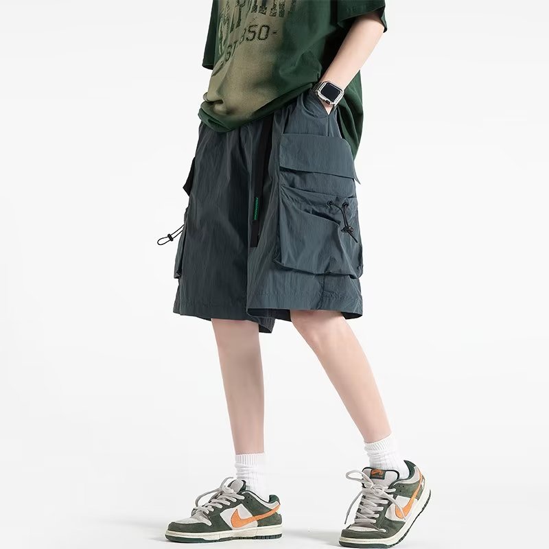 Quần Short Ống Rộng Đa Năng Phong Cách Đường Phố Mỹ Thời Trang Mùa Hè Cho Nam