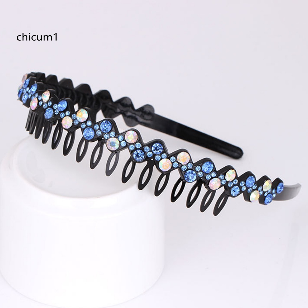 Cài Tóc Đính Đá Nhiều Màu Sắc Lấp Lánh Chống Trượt Có Thể Tái Sử Dụng