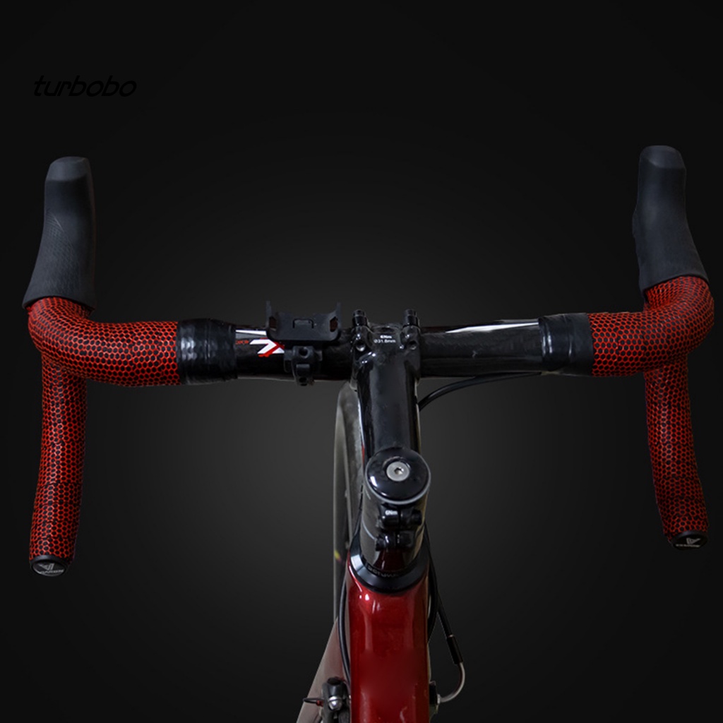 1 Cặp Băng Quấn Tay Lái Xe Đạp Bằng Polyurethane Tổ Ong Chống Trượt Thoáng Khí