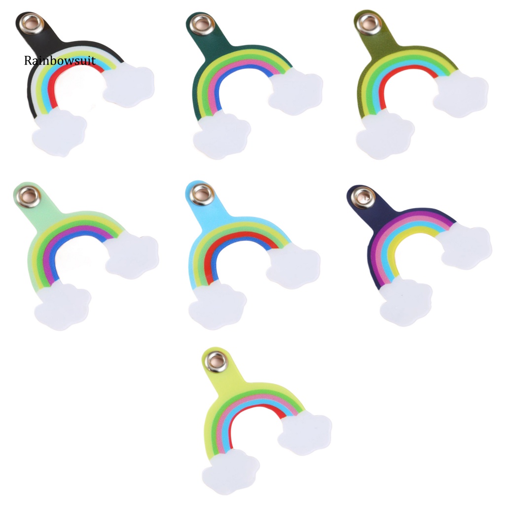 Dây Đeo Chéo [RB] Miếng Vá Điện Thoại Di Động Họa Tiết Cầu Vồng Hoạt Hình Chống Va Đập Chống Rơi Vỡ Có Thể Tháo Rời Cho Smarphone