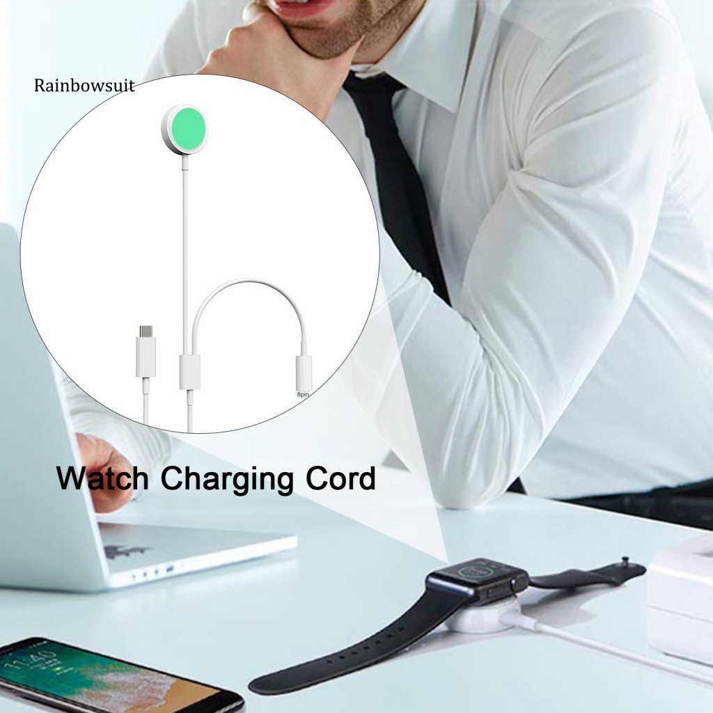 SAMSUNG Cáp Sạc Nhanh Type-C Không Dây Cho Đồng Hồ Thông Minh Apple Watch 1-8 SE 3 / 4 / 5 Active 1 / 2