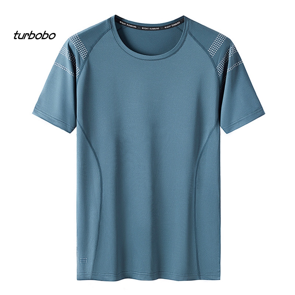 Áo Thun Tay Ngắn Cổ Tròn Màu Trơn Thoáng Khí Thời Trang Mùa Hè Cho Nam