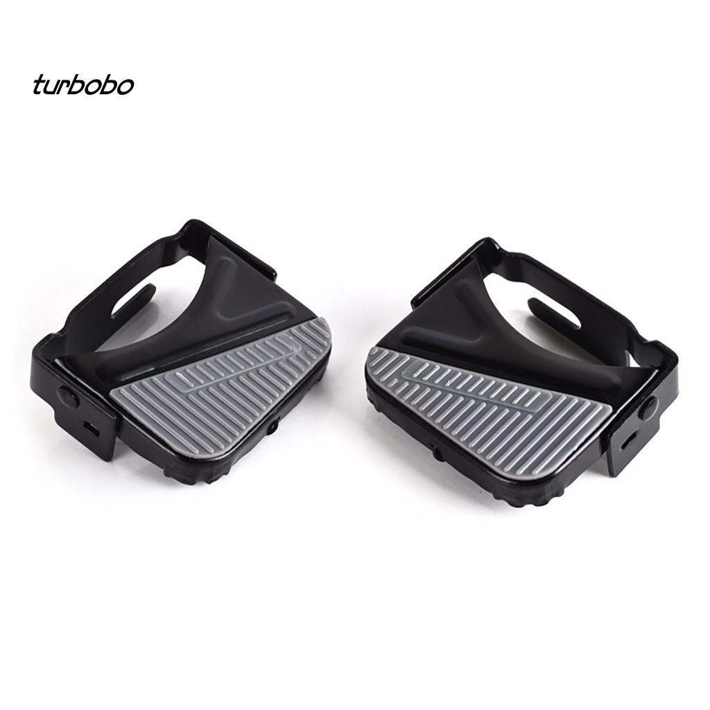 1 Cặp Bàn Đạp Chân Chống Trượt Bằng Thép Mangan Chuyên Dụng Cho Xe Đạp Điện / Xe Hơi