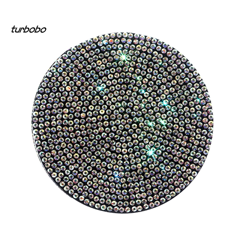 Đế Lót Ly Tròn Dày Dặn Đính Đá Chống Trầy Chịu Nhiệt Dùng Hàng Ngày Cho Xe Hơi