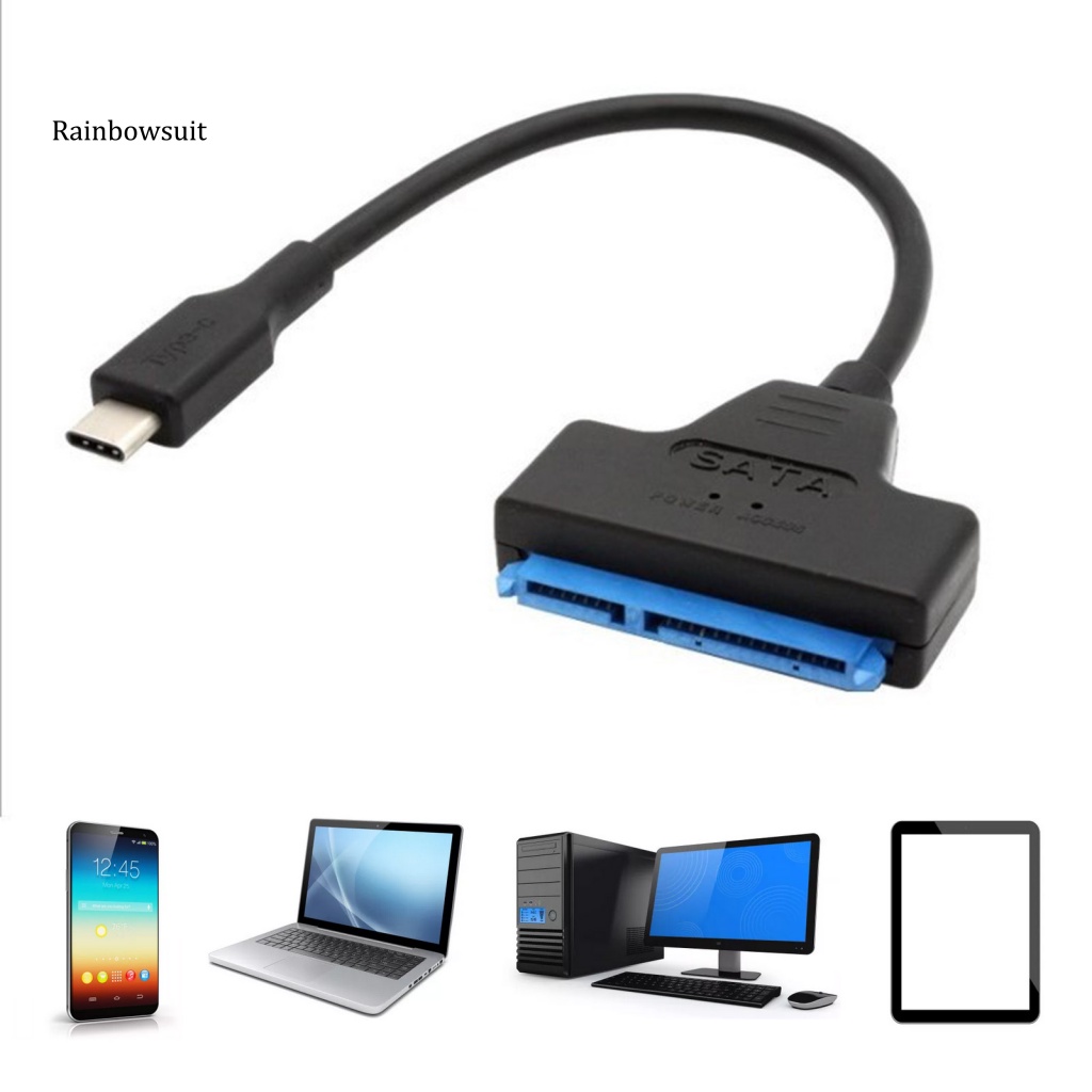 Cáp Chuyển Đổi Ổ Cứng SSD USB31 Type-C Sang SATA 22pin Tốc Độ Cao Chuyên Nghiệp Cho Ổ Cứng 25 Inch