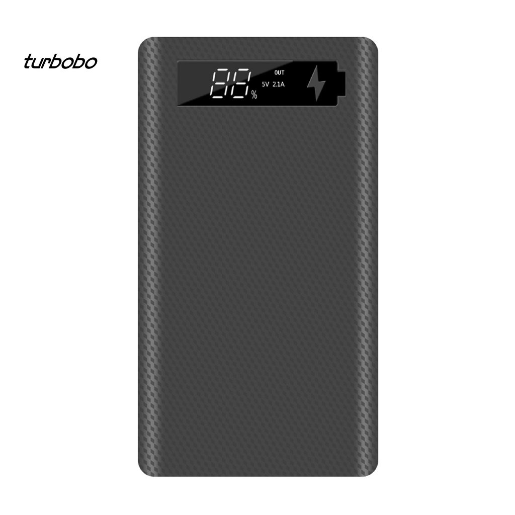 Pin Sạc Dự Phòng Tự Lắp Ráp M6 Micro USB Type-C 18650 Có Đèn LED Màn Hình LCD Tiện Dụng