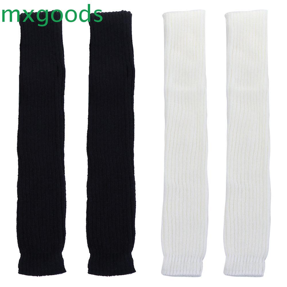 MXGOODS Vỏ Len Dệt Kim Màu Trơn Giữ Ấm Chân Vào Mùa Đông Cho Nữ