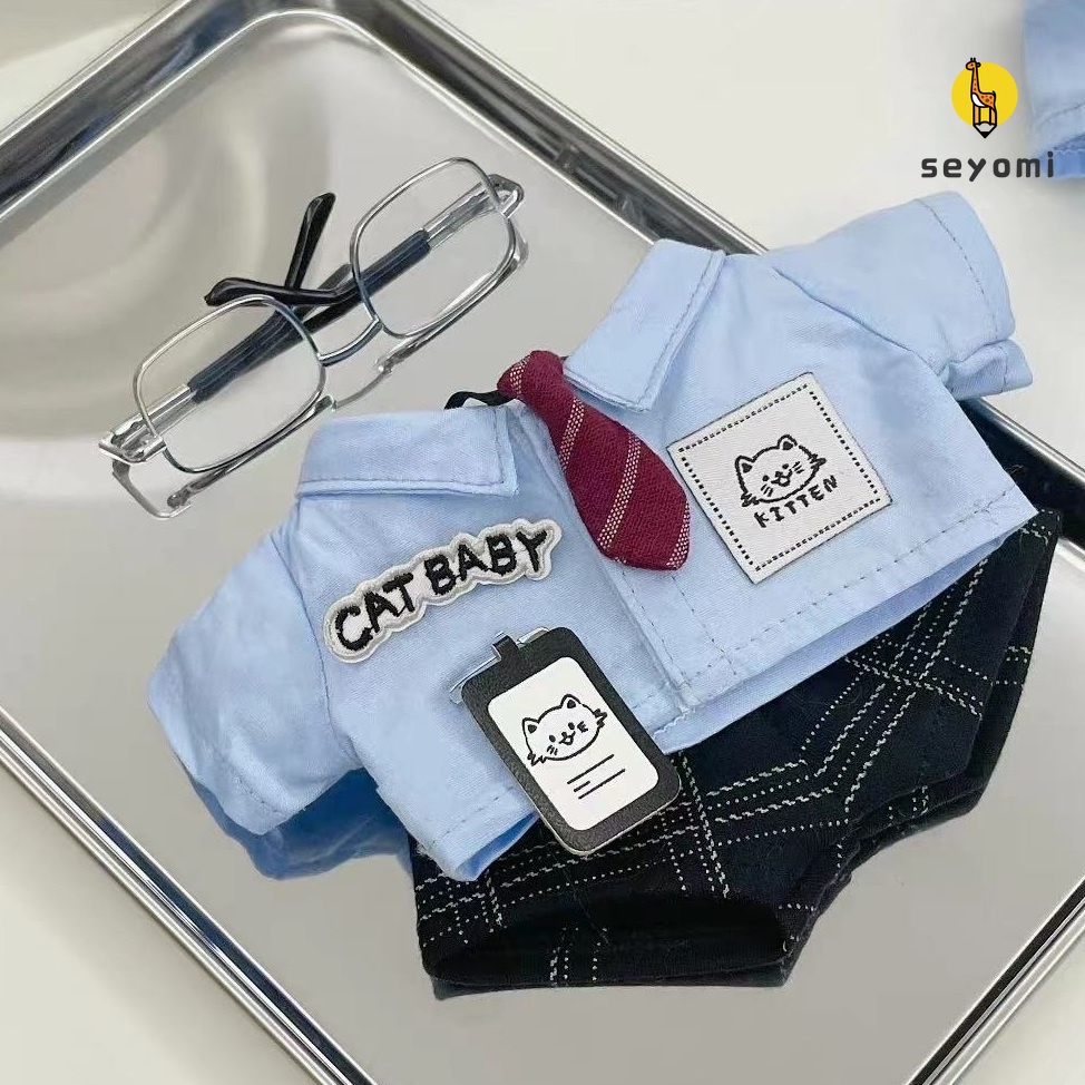 Set 3 Búp Bê Nhồi Bông 20cm Mặc Đồng Phục Dễ Thương