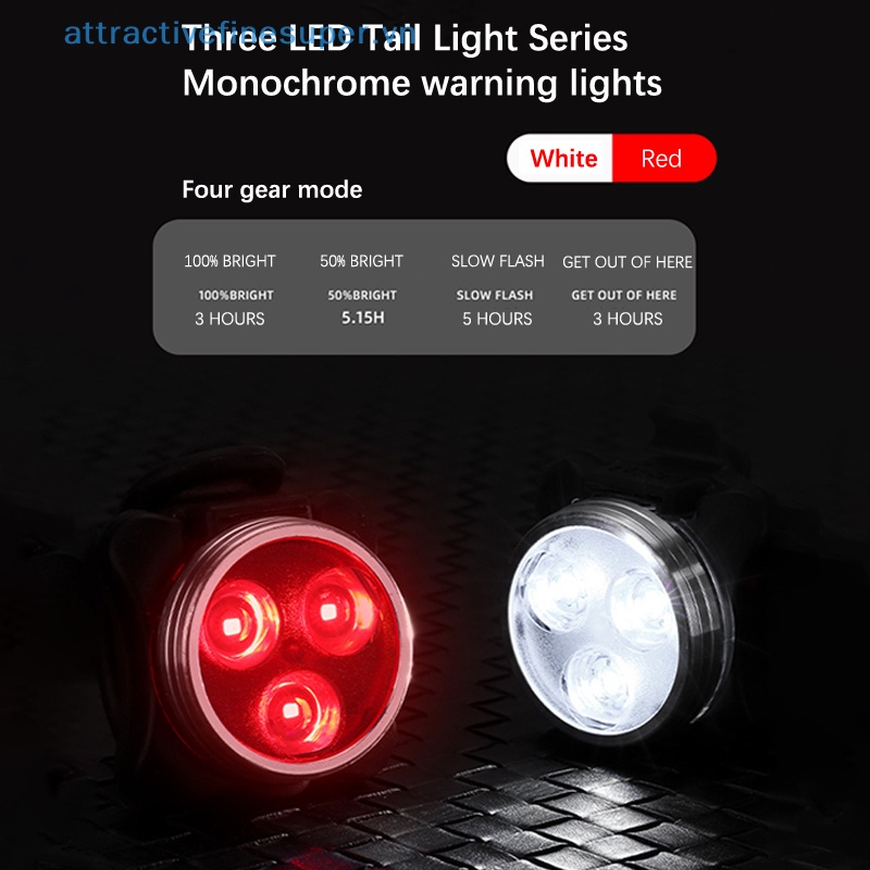 Bộ Đèn Pha LED 650mah 4 Chế Độ Kèm Sạc USB Tiện Dụng Cho Xe Đạp