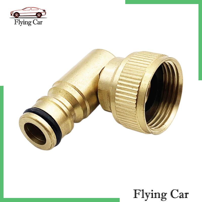 Đầu Nối Vòi Nước 90 Độ 3 / 4in Bằng Đồng Thau Siêu Bền Tiện Dụng Cho Sân Vườn