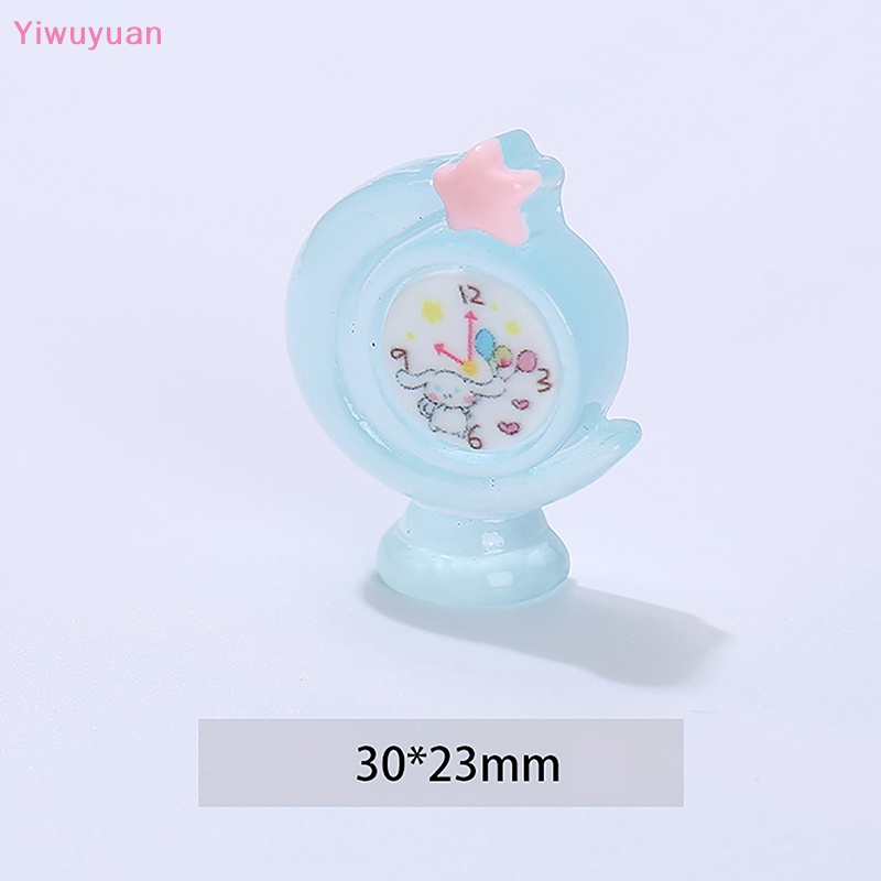 Bộ 5 Đồng Hồ Báo Thức Mini Dạ Quang Trang Trí Nhà Búp Bê DIY Mới