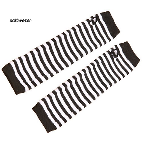 Găng Tay Len Dài Hở Ngón Thời Trang