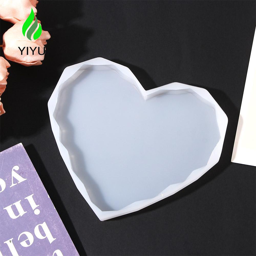 YIYU Khuôn Làm Đất Sét Nhựa Resin Hình Trái Tim DIY