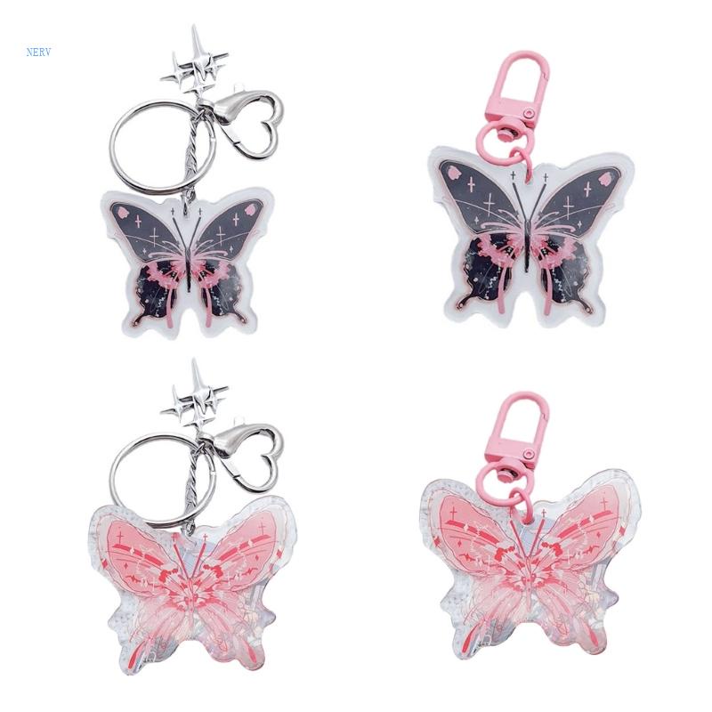 Móc Khóa Gắn Túi Xách Y2K Hình Bướm Dễ Thương Cho Nữ Y2K