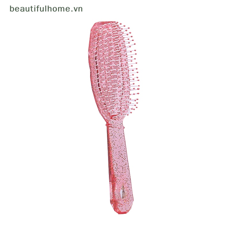 Lược Chải Tóc 8 Hàng Tạo Kiểu Tóc Xoăn Thẳng Mát Xa Da Đầu Dành Cho Nữ Dùng Tại Nhà / Salon