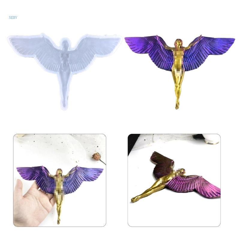 Khuôn Silicone Hình Nữ Thần Gắn Tường Trang Trí DIY