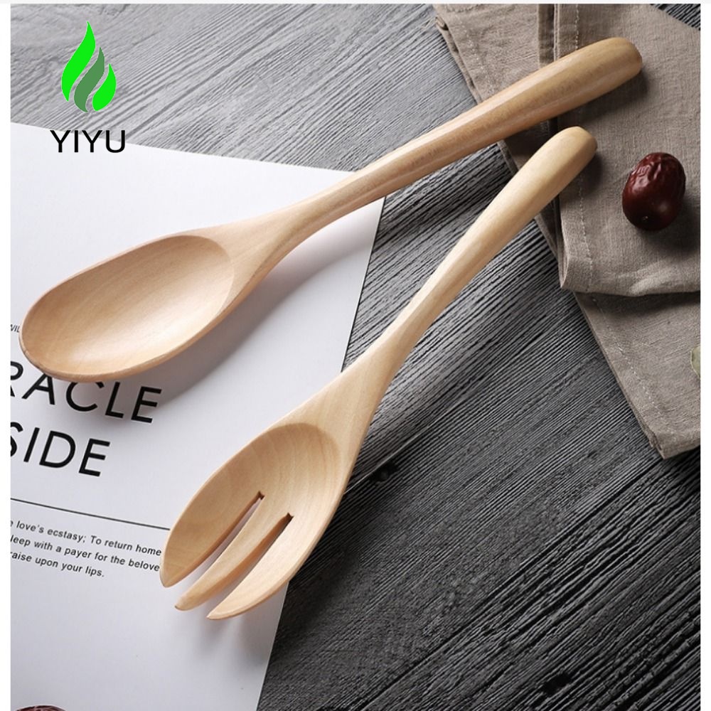 YIYU Muỗng Gỗ Ăn Trái Cây Phong Cách Nhật Bản