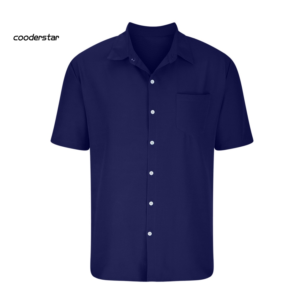 Áo Thun Tay Ngắn Cổ Bẻ Chất Liệu Polyester Chống Nhăn Không Phai Màu Thời Trang Mùa Hè Cho Nam