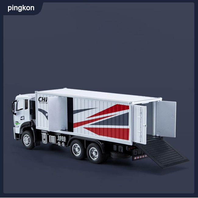 Mô Hình Xe Container Bằng Hợp Kim Tỉ Lệ 1: 32 Có Đèn Và Nhạc Dùng Để Trang Trí