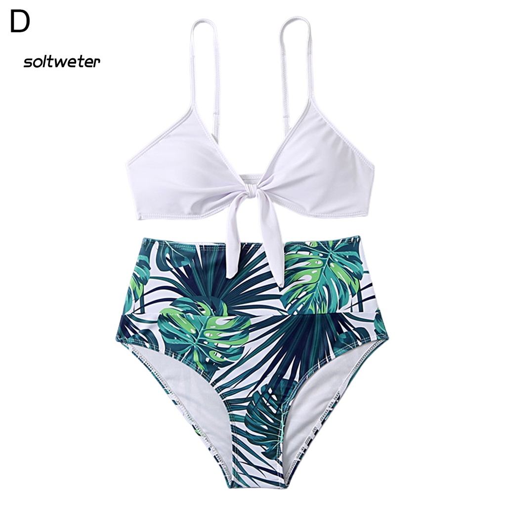 1 Bộ Đồ Bơi Hai Mảnh Có Đệm Nâng Ngực In Họa Tiết Da Báo Dành Cho Nữ