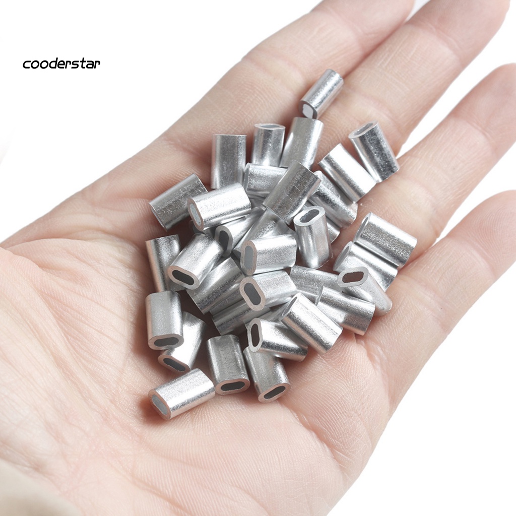 Bộ 50 Ống Nhôm Quấn Dây Câu Cá Chống Rỉ Sét