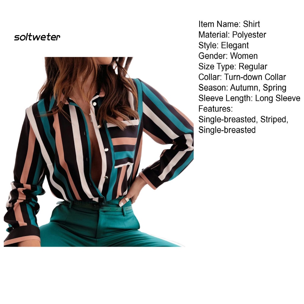 Áo Sơ Mi Tay Dài Kẻ Sọc In Họa Tiết Ngựa Vằn Quyến Rũ Thời Trang Mùa Thu Cho Nữ