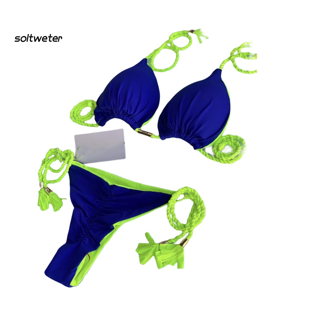 Bộ Bikini 2 Mảnh Có Mút Nâng Ngực Quyến Rũ Cho Nữ