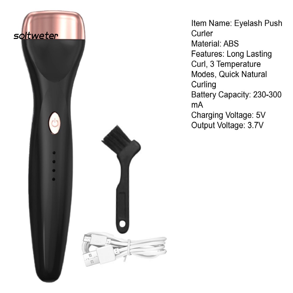 1 Bộ Dụng Cụ Uốn Cong Lông Mi 3 Chế Độ Tự Nhiên Lâu Trôi Không Gây Tiếp Xúc Dùng Hàng Ngày