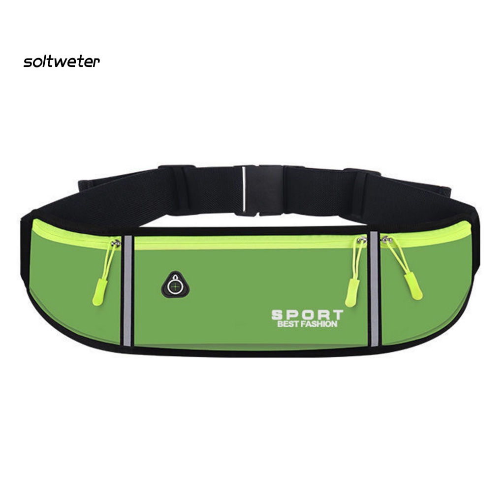 St Túi Đựng Điện Thoại Đeo Hông Chống Trượt Có Dây Kéo Sức Chứa Lớn Thiết Kế Lỗ Tai Nghe Đêm Màu Phản Quang Chống Thấm Nước Nhỏ Gọn Cho
