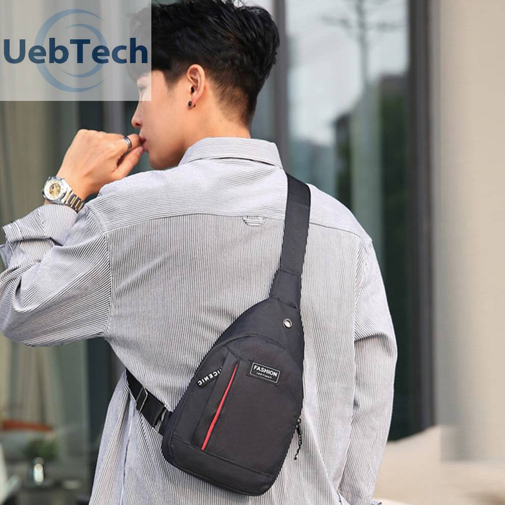 Túi Đeo Vai Thể Thao Bằng Vải Canvas Mềm Thiết Kế Giản Dị Dành Cho Nam