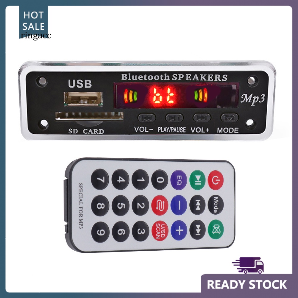 Mô Đun Giải Mã MP3 FM Radio Bluetooth Không Dây Kỹ Thuật Số RGA Cho Loa Xe Hơi