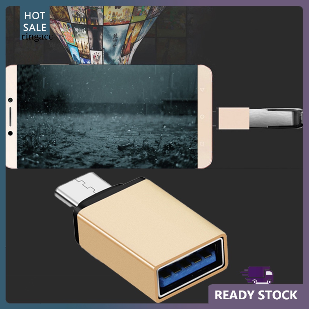 Set 2 Đầu Chuyển Đổi USB 30 OTG USB Sang Type-C Chuyên Dụng Cho Điện Thoại Thông Minh