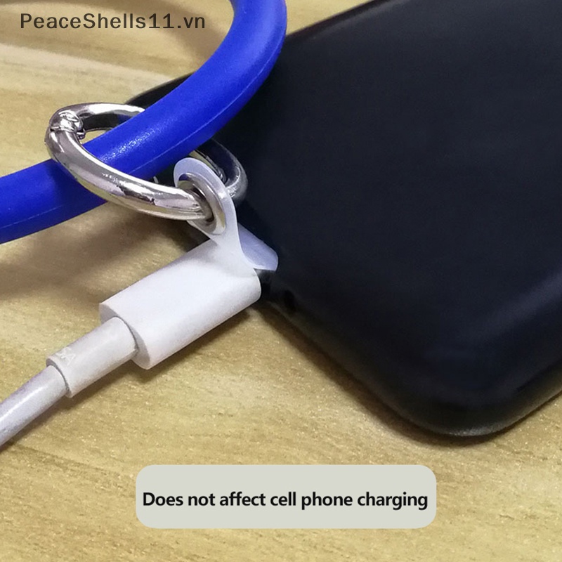 Set 5 Kẹp Giữ Điện Thoại Di Động Trong Suốt Chống Thất Lạc