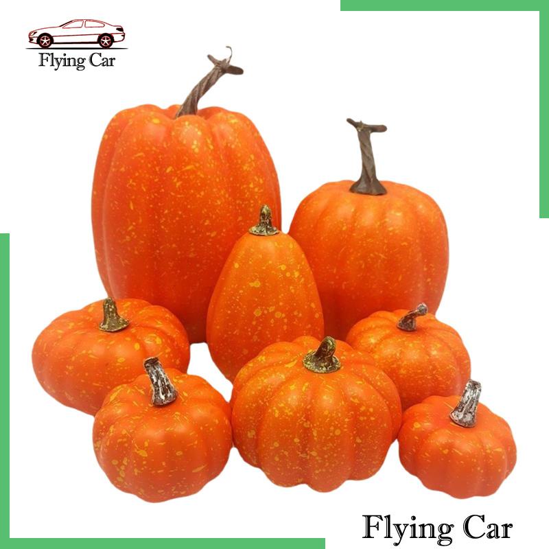 Set 8 Bí Ngô Nhân Tạo Nhiều Kiểu Dáng Khác Nhau Trang Trí Tiệc
