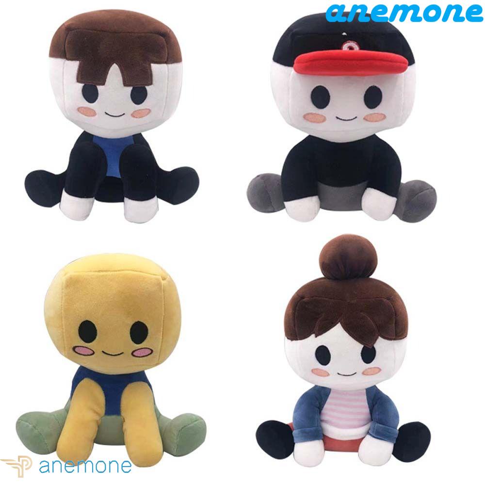 ANEMONE Đồ chơi nhồi bông Hình Buddies Đội Mũ Đen Mềm Mại Trang Trí Nhà Cửa